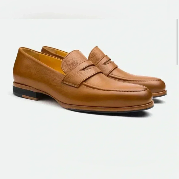 Wolf & Shepherd Mens leather penny loafers size 12.5 made in Portugal ?? main image 5